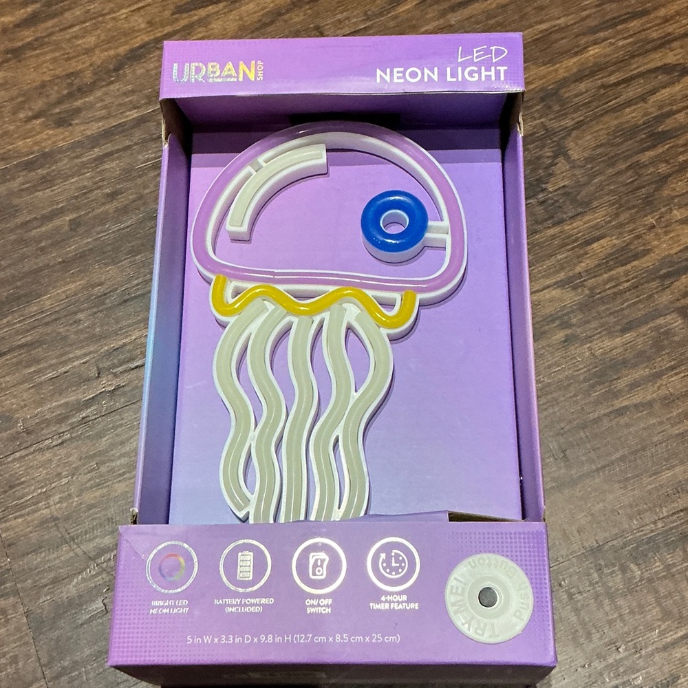 Urban Outfitters Purple Jellyfish LED Light